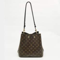 Pre Owned Louis Vuitton Black Monogram Canvas NeoNoe MM Bag