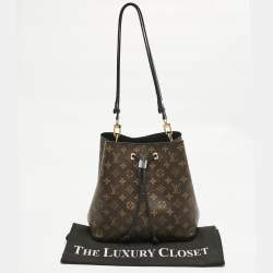 Pre Owned Louis Vuitton Black Monogram Canvas NeoNoe MM Bag