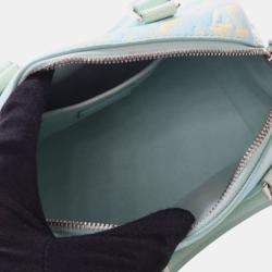Pre Owned Louis Vuitton Blue Monogram Empreinte Summer Stardust Speedy Bandouliere 20