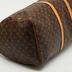 Pre Owned Louis Vuitton Monogram Canvas Keepall Bandoulière 60 Bag