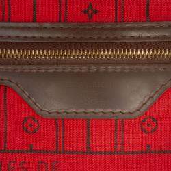 Pre Owned Louis Vuitton Brown Damier Ebene Neverfull GM