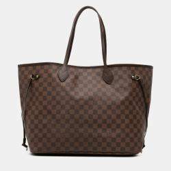 Pre Owned Louis Vuitton Brown Damier Ebene Neverfull GM