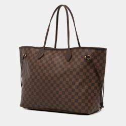 Pre Owned Louis Vuitton Brown Damier Ebene Neverfull GM