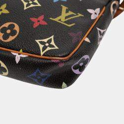 Pre Owned Louis Vuitton Black Monogram Multicolore Pochette Accessoires