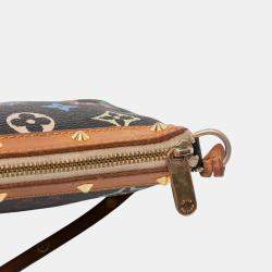Pre Owned Louis Vuitton Black Monogram Multicolore Pochette Accessoires