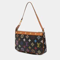 Pre Owned Louis Vuitton Black Monogram Multicolore Pochette Accessoires
