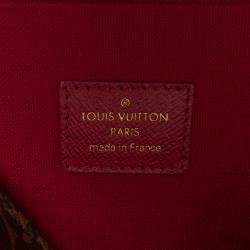 Pre Owned Louis Vuitton Brown Monogram Pochette Felicie