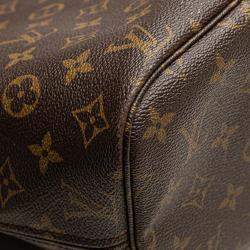 Pre Owned Louis Vuitton Brown Monogram Neverfull MM