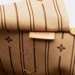 Pre Owned Louis Vuitton Brown Monogram Neverfull MM