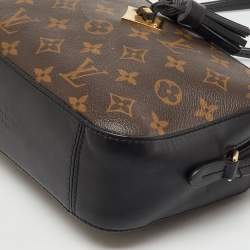 Pre Owned Louis Vuitton Black Monogram Canvas Saintonge Bag