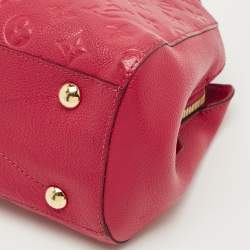 Pre Owned Louis Vuitton Aurore Monogram Empreinte Leather Montaigne BB Bag