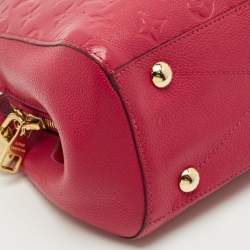Pre Owned Louis Vuitton Aurore Monogram Empreinte Leather Montaigne BB Bag