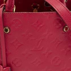 Pre Owned Louis Vuitton Aurore Monogram Empreinte Leather Montaigne BB Bag