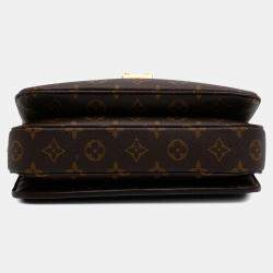 Pre Owned Louis Vuitton Brown Monogram Pochette Metis