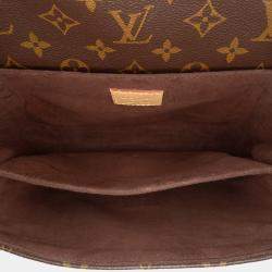 Pre Owned Louis Vuitton Brown Monogram Pochette Metis