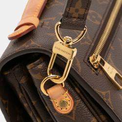 Pre Owned Louis Vuitton Brown Monogram Pochette Metis