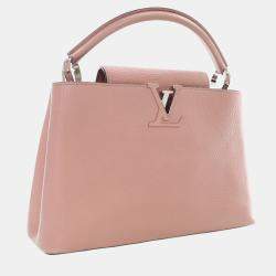 Pre Owned Louis Vuitton Pink Taurillon Capucines PM