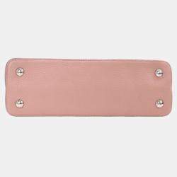 Pre Owned Louis Vuitton Pink Taurillon Capucines PM