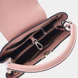 Pre Owned Louis Vuitton Pink Taurillon Capucines PM