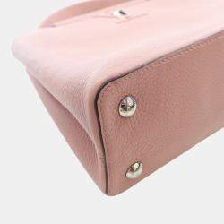 Pre Owned Louis Vuitton Pink Taurillon Capucines PM
