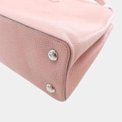 Pre Owned Louis Vuitton Pink Taurillon Capucines PM