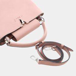 Pre Owned Louis Vuitton Pink Taurillon Capucines PM