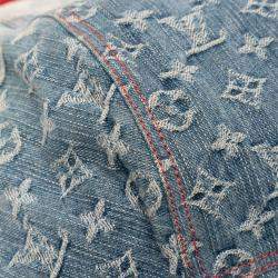 Pre Owned Louis Vuitton Blue Monogram Denim Sunbeam