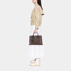 Pre Owned Louis Vuitton Brown Monogram Flower Tote