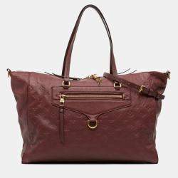 Pre Owned Louis Vuitton Burgundy Monogram Empreinte Lumineuse GM