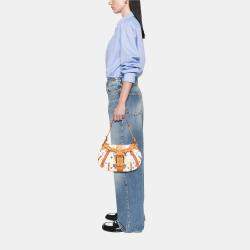 Pre Owned Louis Vuitton White Monogram Multicolore Leonor