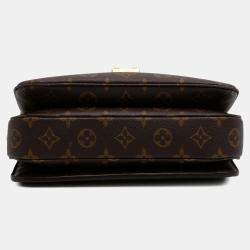Pre Owned Louis Vuitton Brown Monogram Pochette Metis