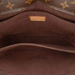 Pre Owned Louis Vuitton Brown Monogram Pochette Metis