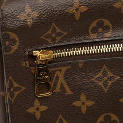 Pre Owned Louis Vuitton Brown Monogram Pochette Metis
