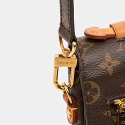Pre Owned Louis Vuitton Brown Monogram Pochette Metis