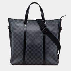 Pre Owned Louis Vuitton Black Damier Graphite Tadao PM