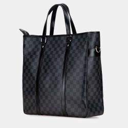 Pre Owned Louis Vuitton Black Damier Graphite Tadao PM
