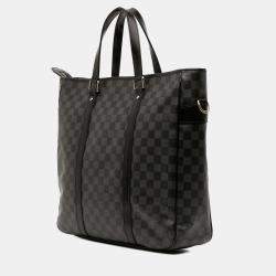 Pre Owned Louis Vuitton Black Damier Graphite Tadao PM