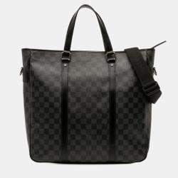 Pre Owned Louis Vuitton Black Damier Graphite Tadao PM