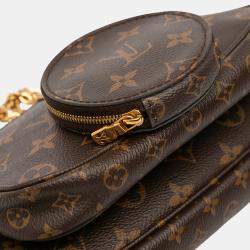 Pre Owned Louis Vuitton Brown Monogram Multi Pochette Accessoires