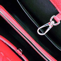 Pre Owned Louis Vuitton Red Taurillon Capucines MM