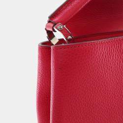 Pre Owned Louis Vuitton Red Taurillon Capucines MM
