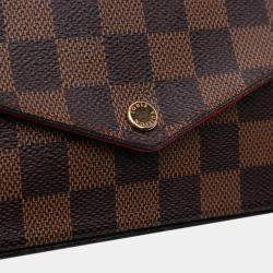 Pre Owned Louis Vuitton Brown Damier Ebene Pochette Felicie