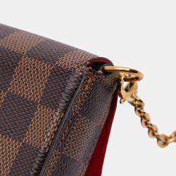 Pre Owned Louis Vuitton Brown Damier Ebene Pochette Felicie