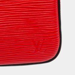 Pre Owned Louis Vuitton Red Epi Pochette Felicie