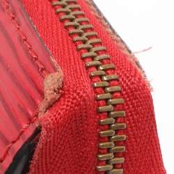 Pre Owned Louis Vuitton Castilian Red Epi Leather Pochette Accessoires Bag