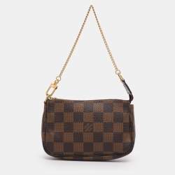 Pre Owned Louis Vuitton Damier Ebene Canvas Mini Pochette Accessoires Bag
