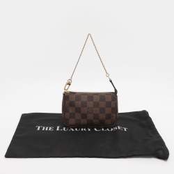 Pre Owned Louis Vuitton Damier Ebene Canvas Mini Pochette Accessoires Bag
