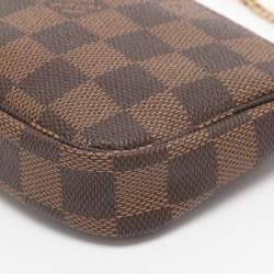 Pre Owned Louis Vuitton Damier Ebene Canvas Mini Pochette Accessoires Bag