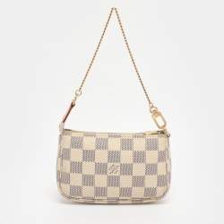 Pre Owned Louis Vuitton Damier Azur Canvas Mini Pochette Accessoires