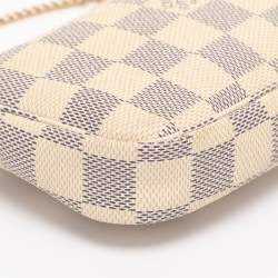 Pre Owned Louis Vuitton Damier Azur Canvas Mini Pochette Accessoires